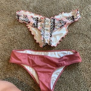 Pink swim bottoms